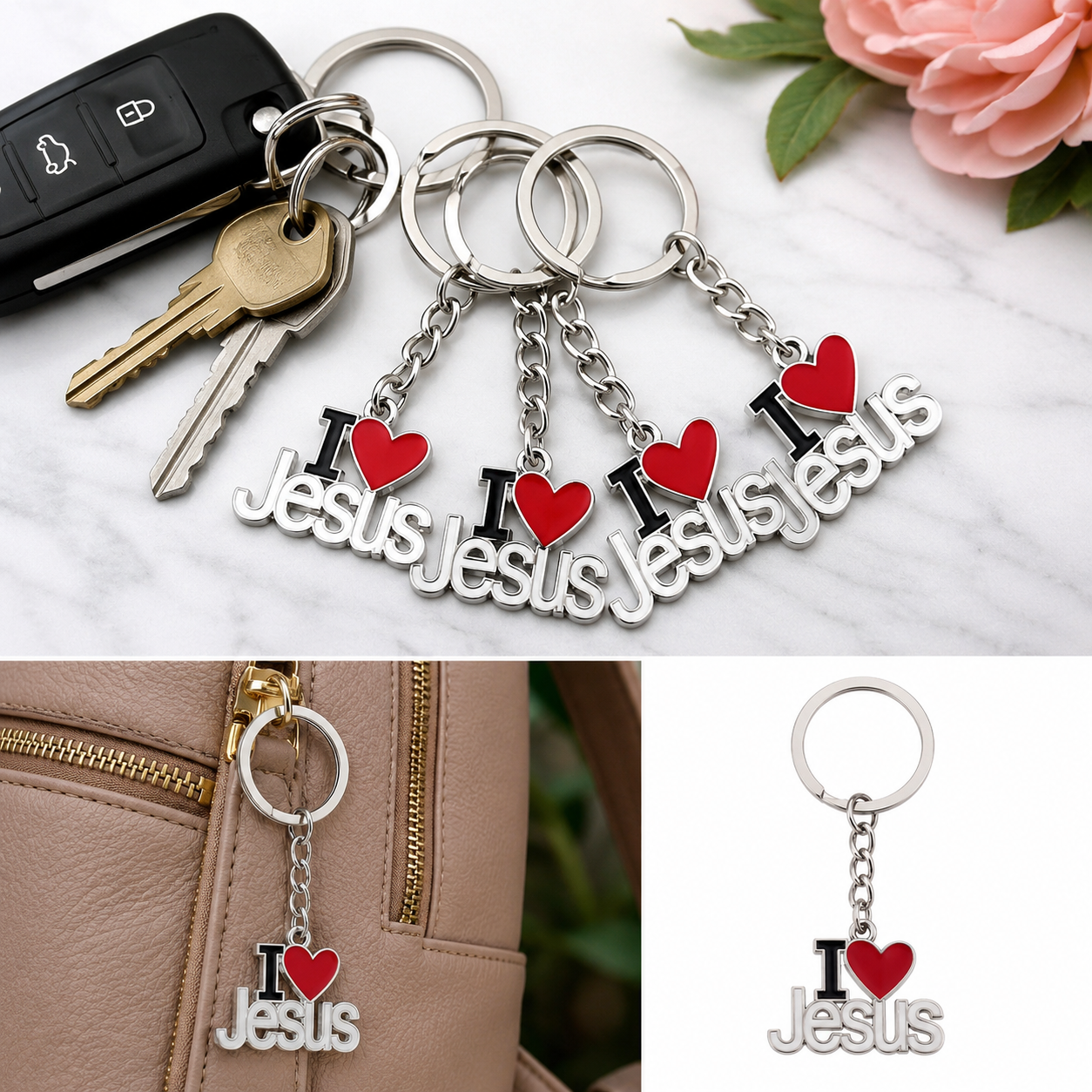 I Love Jesus Keychain