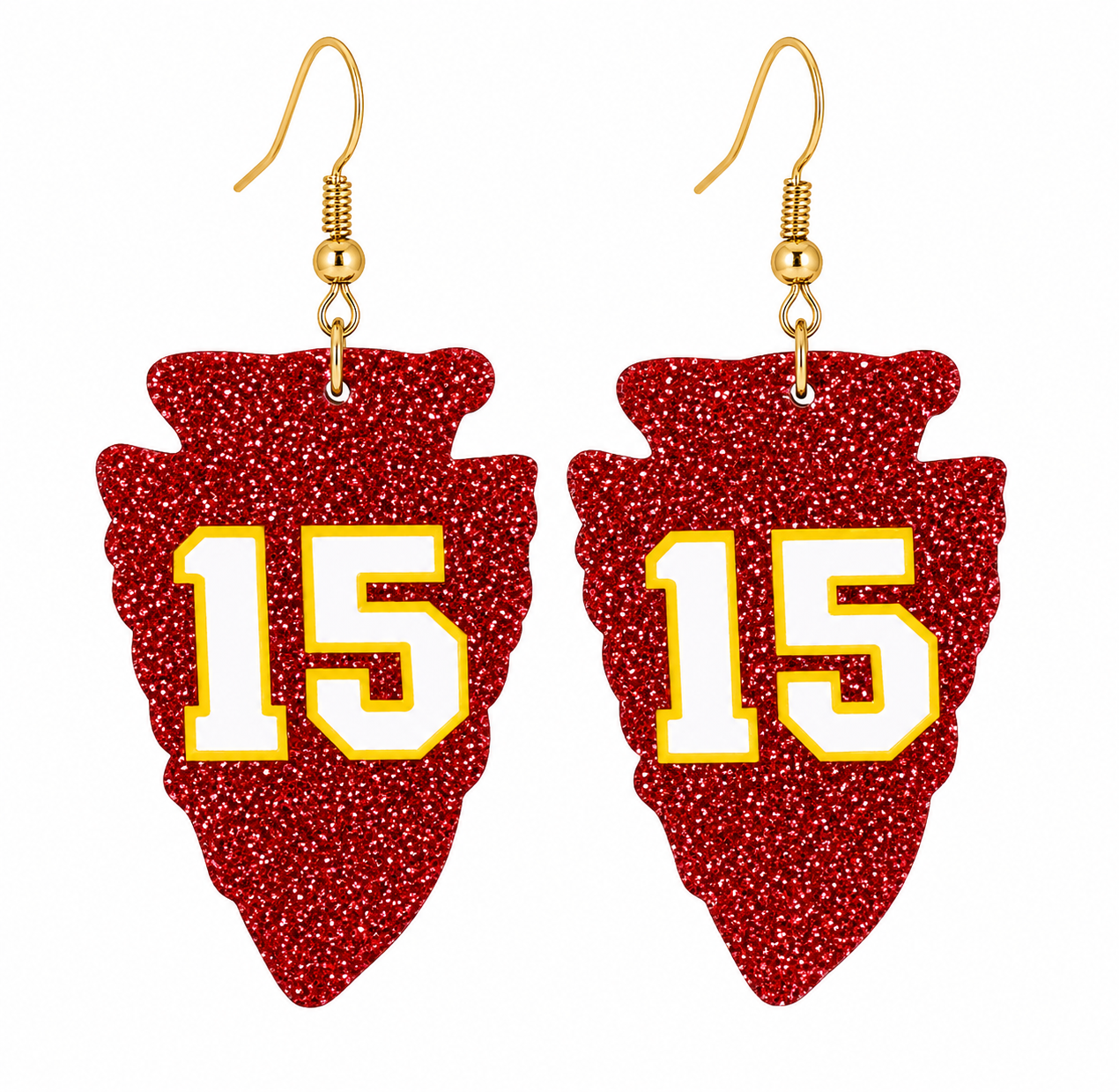 Red Arrowhead #15 Acrylic Earrings