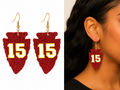 Red Arrowhead #15 Acrylic Earrings