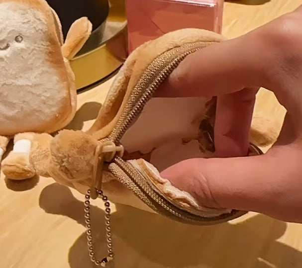 Toast Keychain Coin Purse
