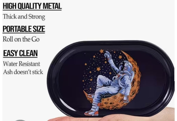 Astronaut Metal Rolling Tray