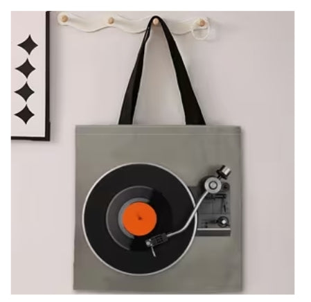 Vintage Vinyl Record Design Tote Bag
