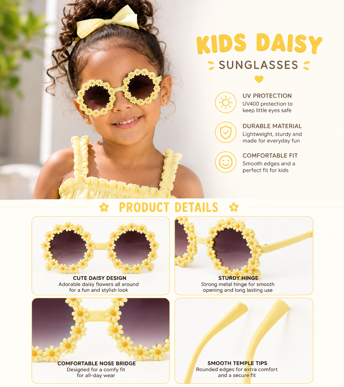 Kids Daisy Glasses