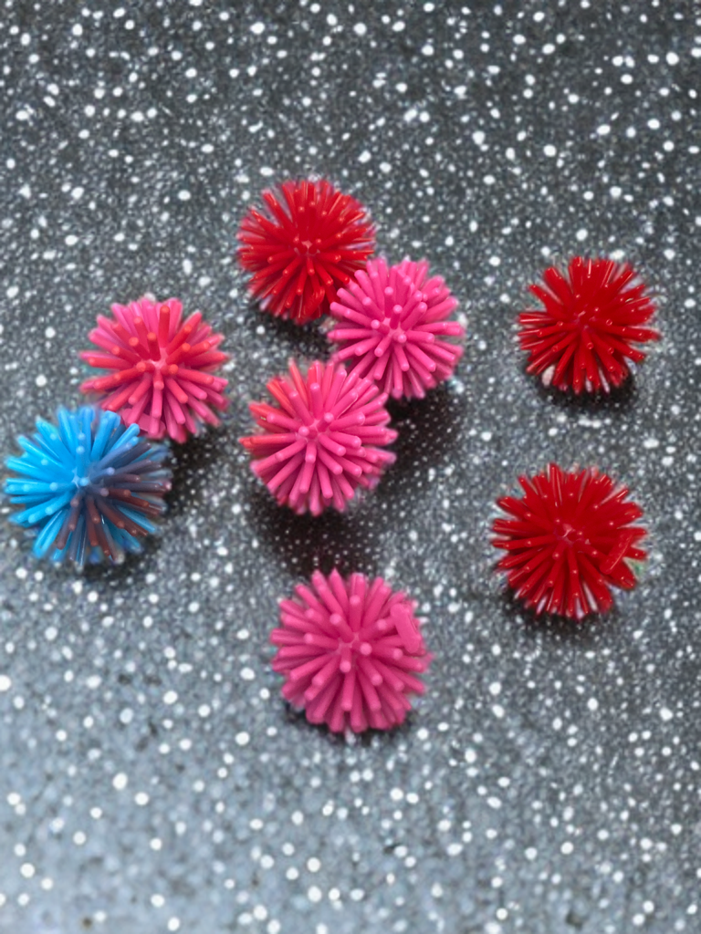 Spiky Puffer Fidget Balls – 8 Pack