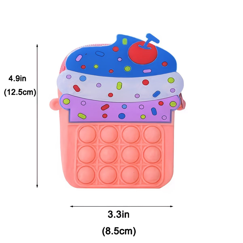 Cupcake Bubble Fidget Crossbody Bag