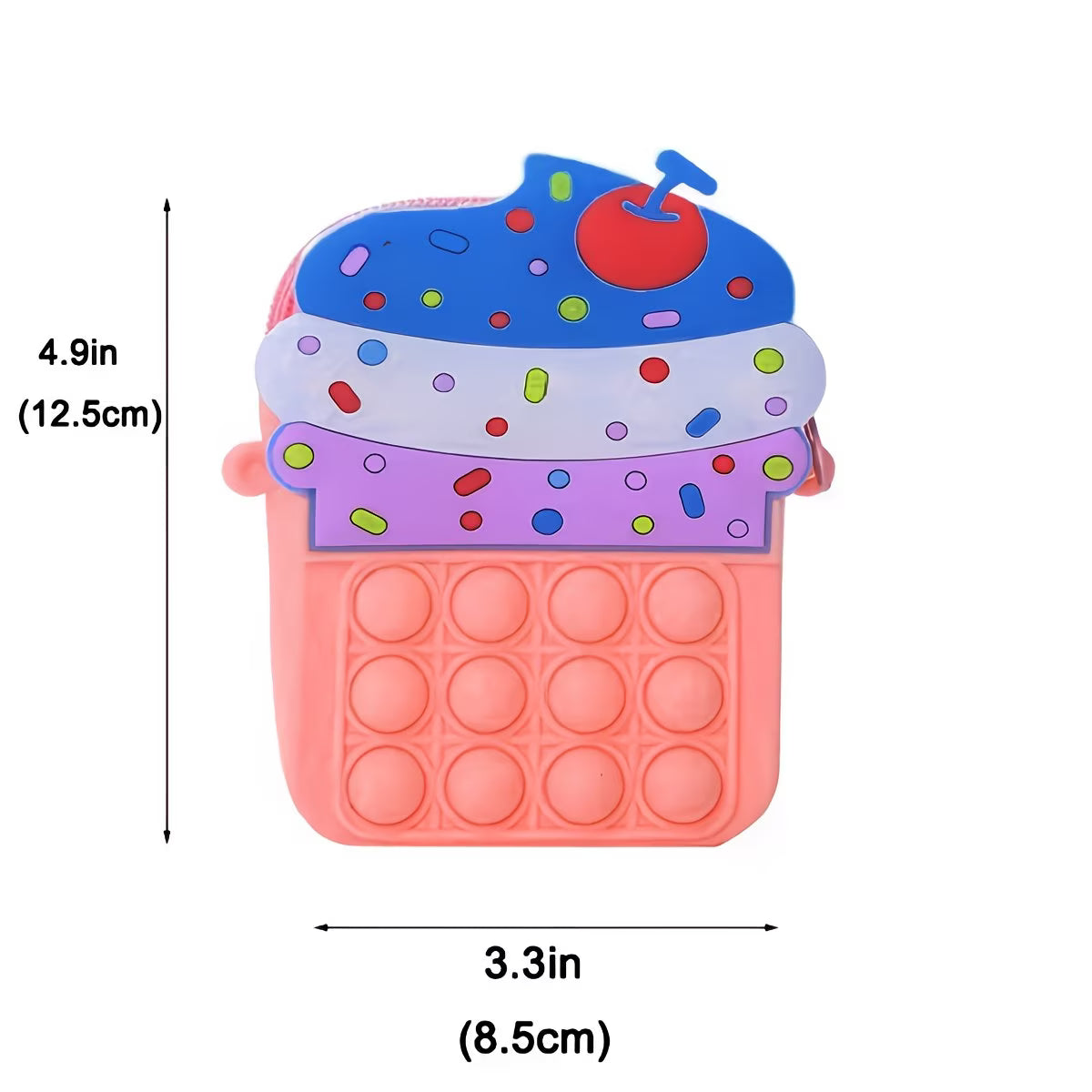 Cupcake Bubble Fidget Crossbody Bag